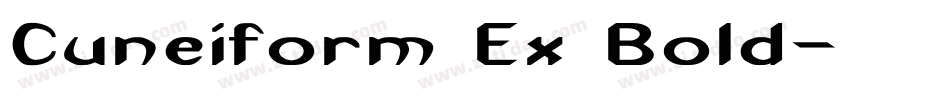 Cuneiform Ex Bold字体转换